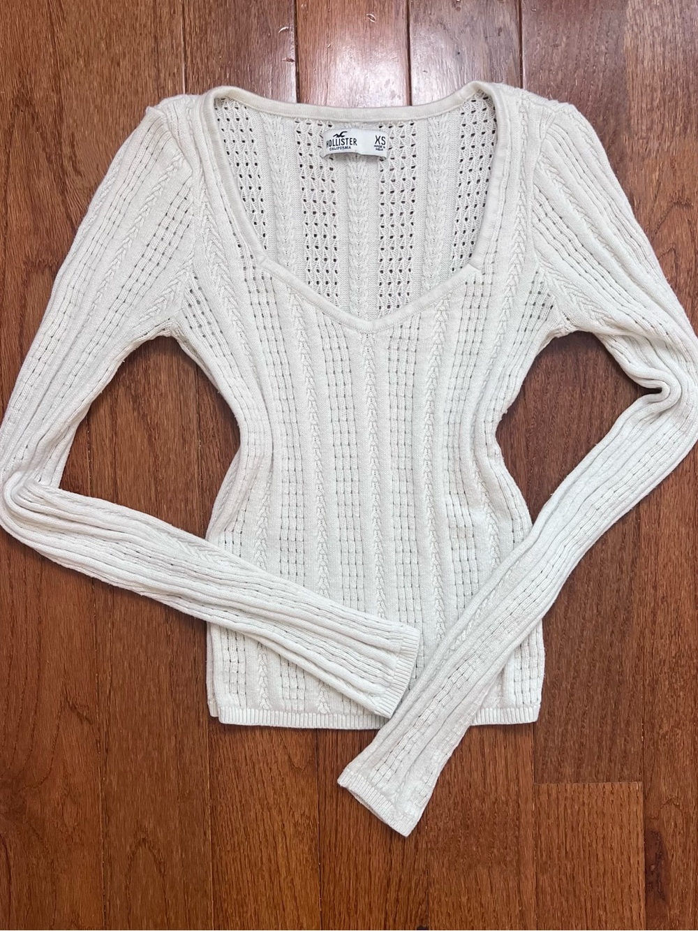 Hollister Cream Knit Top  - XS